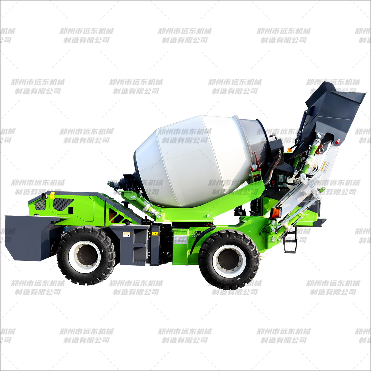 混凝土自上料攪拌機(圖1) 混凝土自上料攪拌機(圖1)